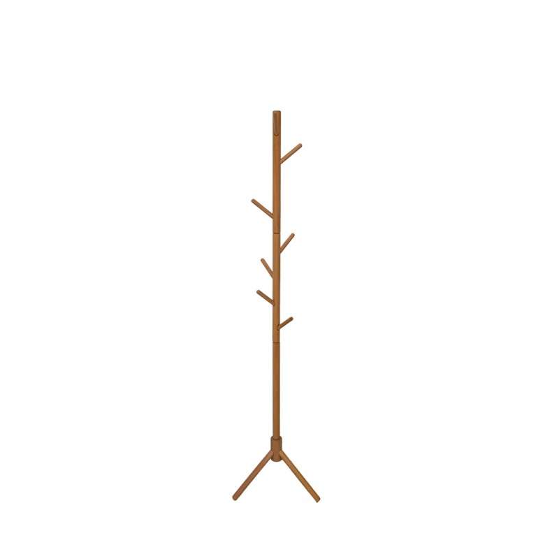 BAMBOO CLOTHES HANGER - NATURE WOOD STAIN