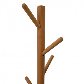 BAMBOO CLOTHES HANGER - NATURE WOOD STAIN