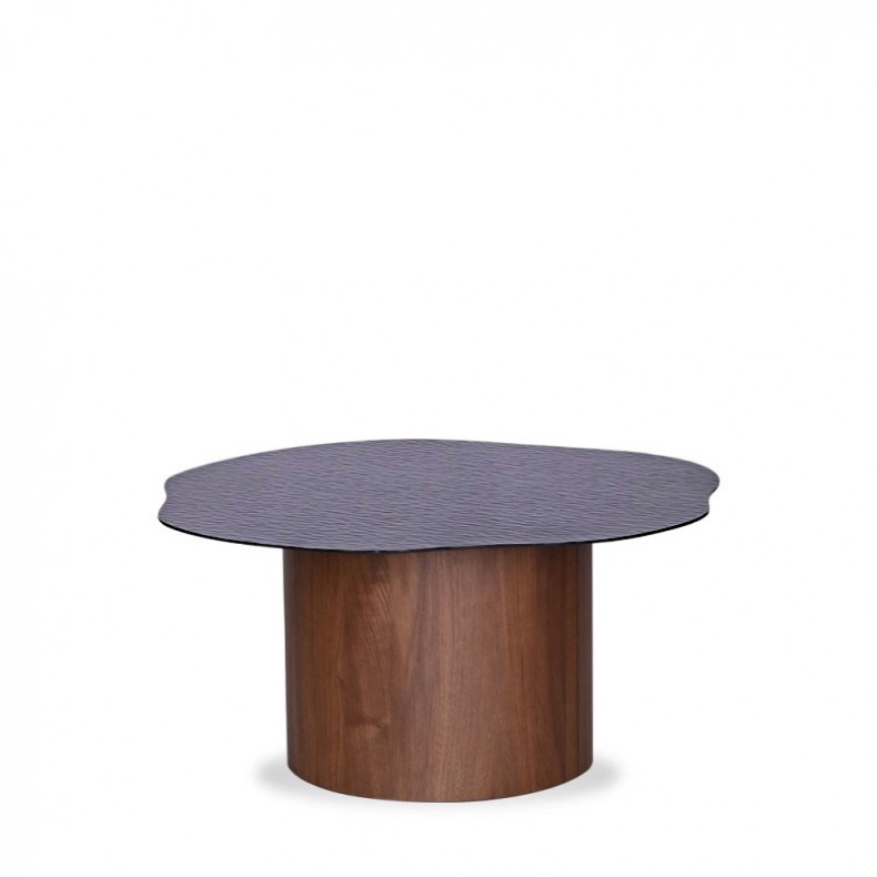 POND COFFEE TABLE W/ GLASS TOP