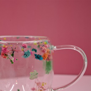 DOUBLE GLAZED ETERNAL BLOOM HYDRANGEA CUP 250ML