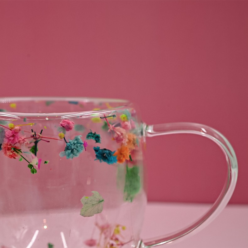 DOUBLE GLAZED ETERNAL BLOOM HYDRANGEA CUP 250ML