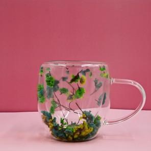 DOUBLE GLAZED ETERNAL BLOOM HYDRANGEA CUP 250ML