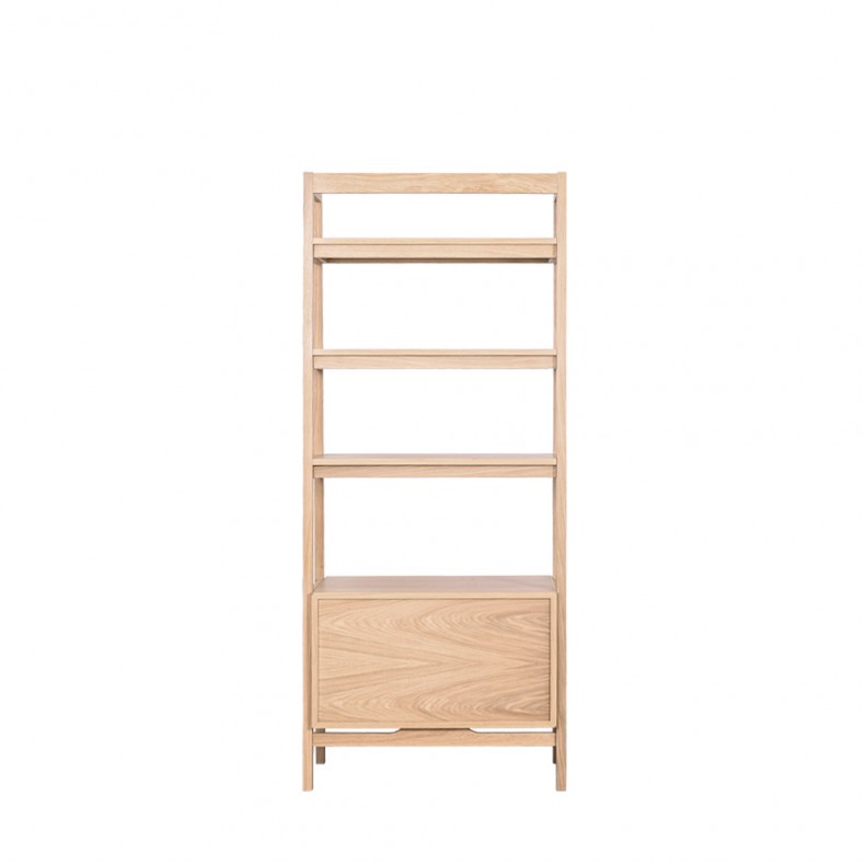 LN HOME: MID-CENTURY BOOKSHELF WITH DRAWERS