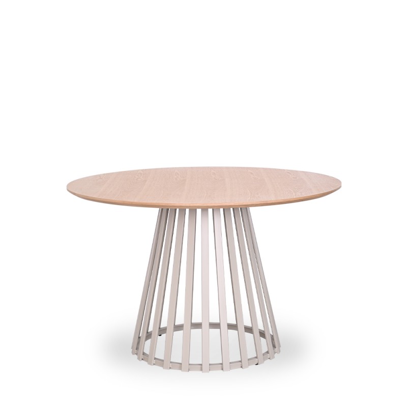 PEPPER ROUND DINING TABLE	 + PEPPER DINING CHAIRS