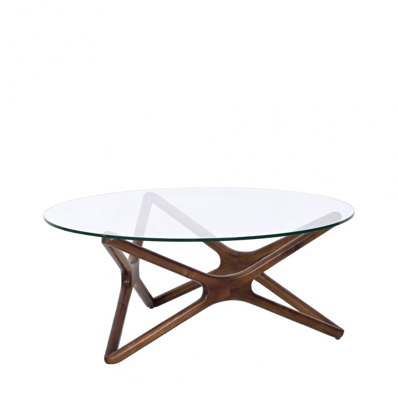 LN HOME: XXX TEMPERED GLASS TOP COFFEE TABLE