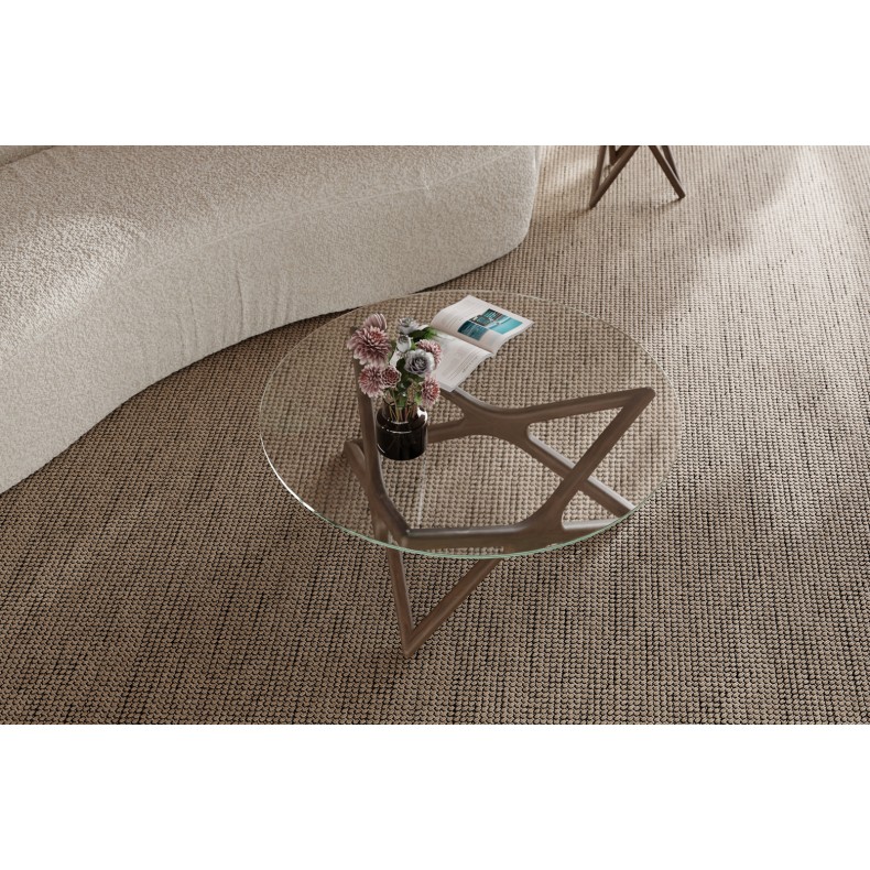 LN HOME: XXX TEMPERED GLASS TOP COFFEE TABLE