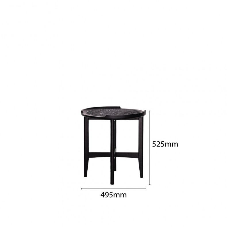 LN HOME: CINDI MARBLE TOP SIDE TABLE