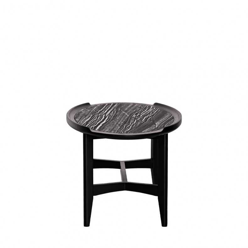 LN HOME: CINDI OVAL MARBLE TOP COFFEE TABLE