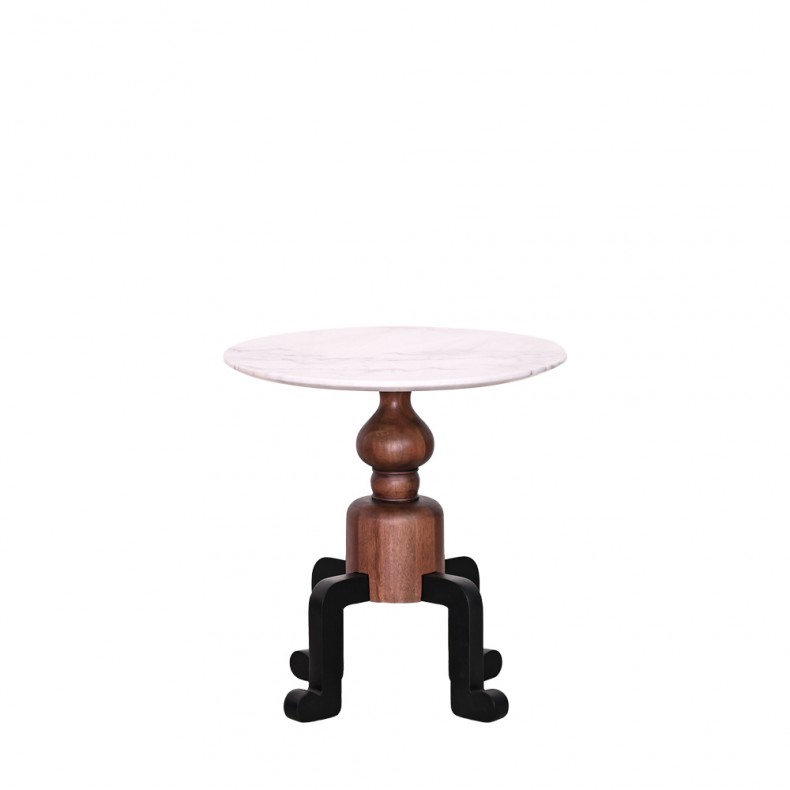 LN HOME: ATO MARBLE TOP SIDE TABLE