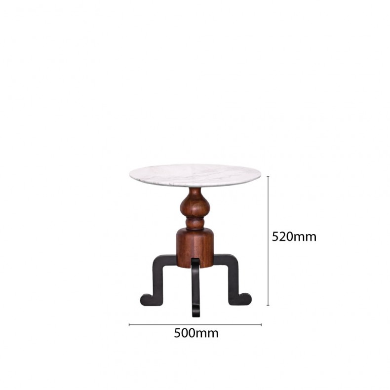 LN HOME: ATO MARBLE TOP SIDE TABLE