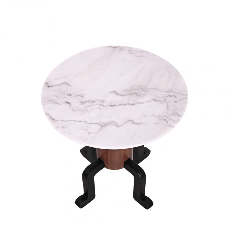 LN HOME: ATO MARBLE TOP SIDE TABLE