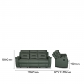 CYRUS 3 SEATER RECLINER SOFA