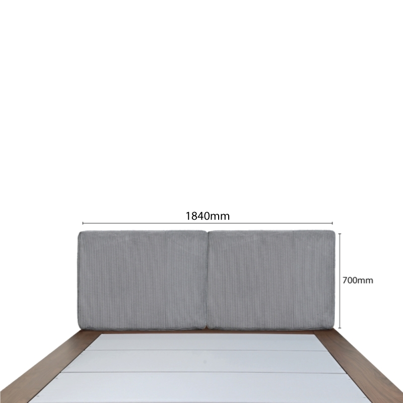 NOVEL 6' KING BED FRAME WITH HEADBOARD