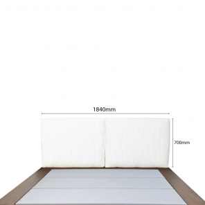 NOVEL 6' KING BED FRAME WITH HEADBOARD