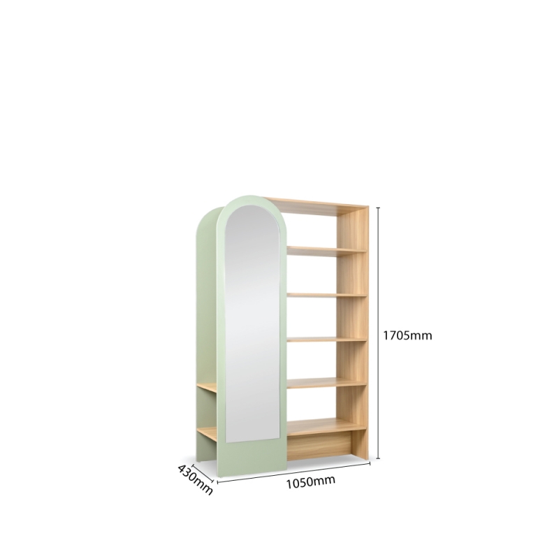 COTTON SHOWCASE WITH MIRROR