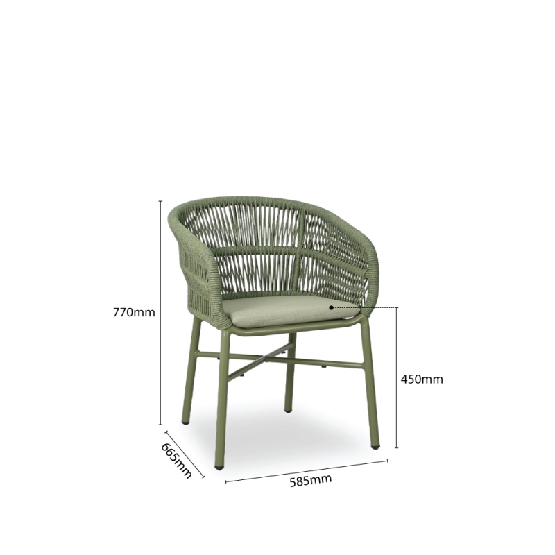 STERRA OUTDOOR STACKABLE DINING CHAIR