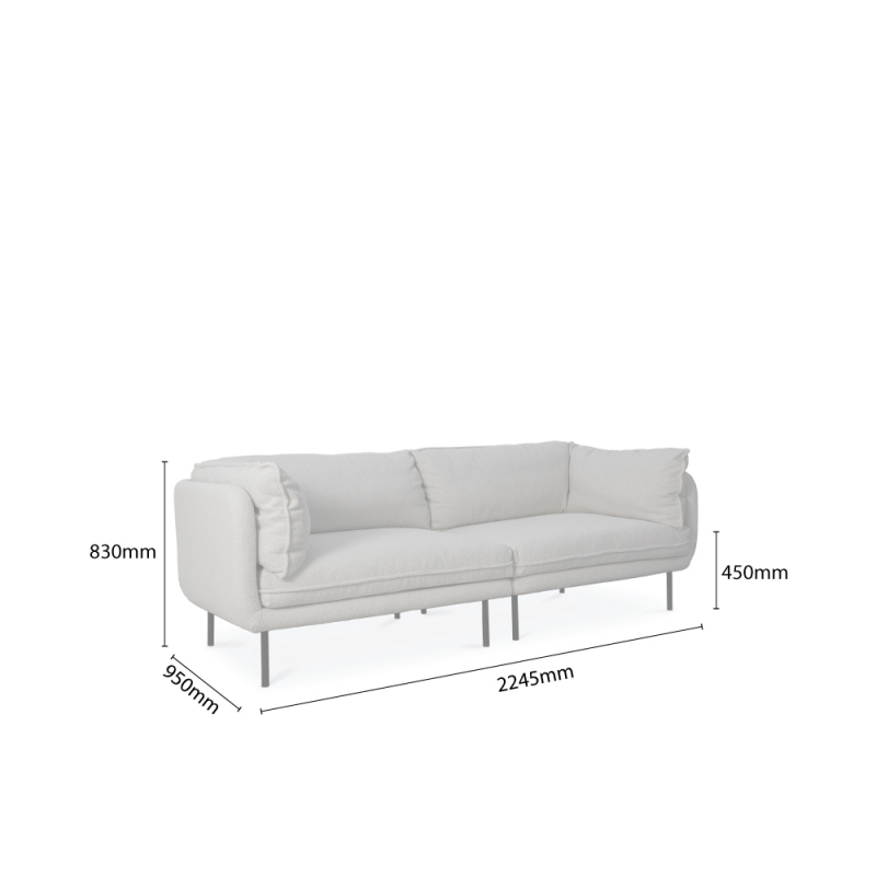 YUCCA-N 3 SEATER SOFA