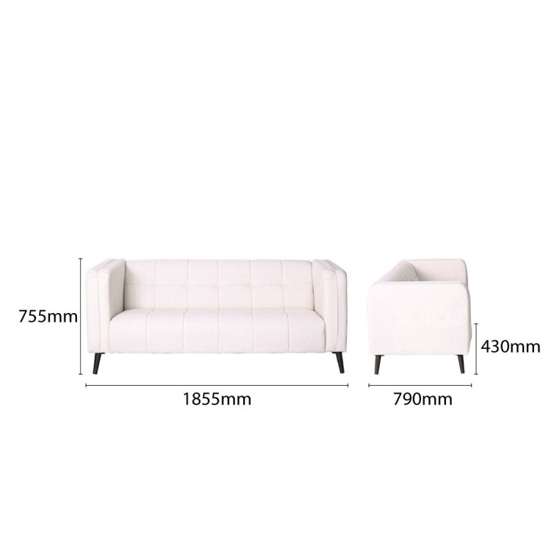 ROZEL 3 SEATER SOFA
