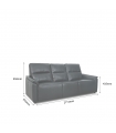 RIO 3 SEATER POWERED RECLINER SOFA