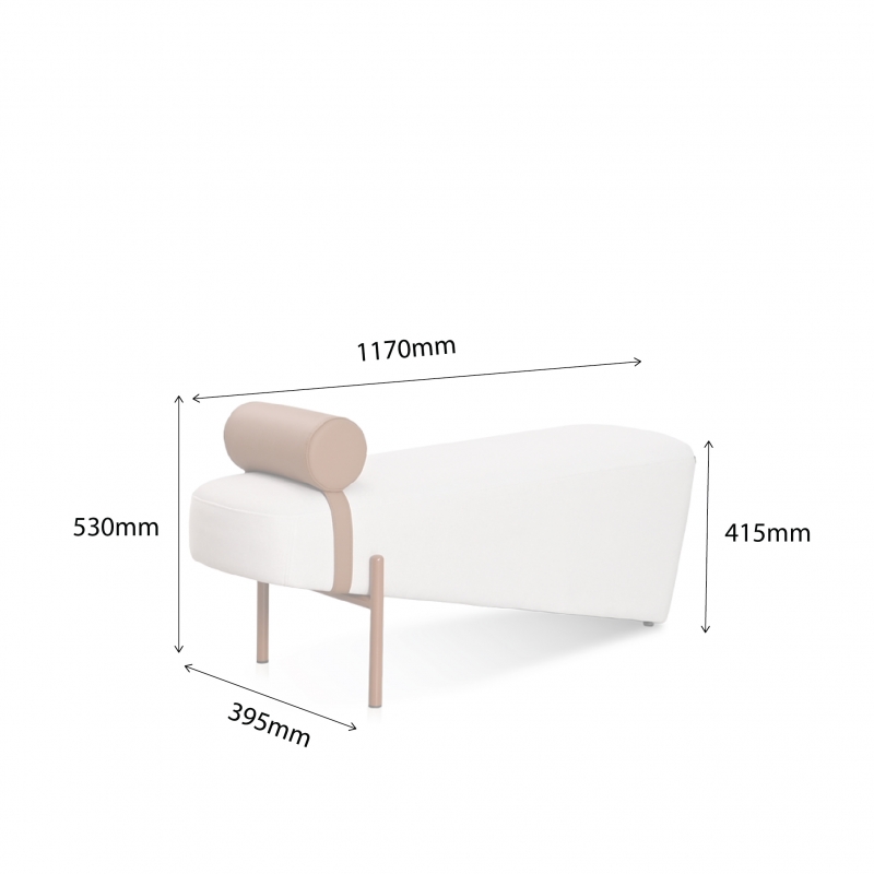 EARTHY BENCH WITH BOLSTER