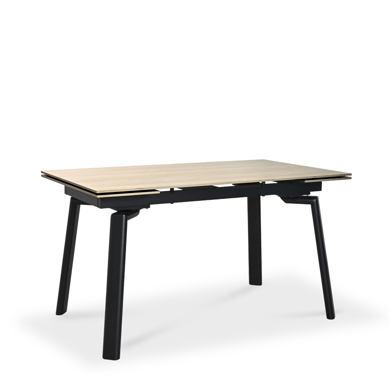 CINDI EXTENDABLE SINTERED STONE TOP DINING TABLE