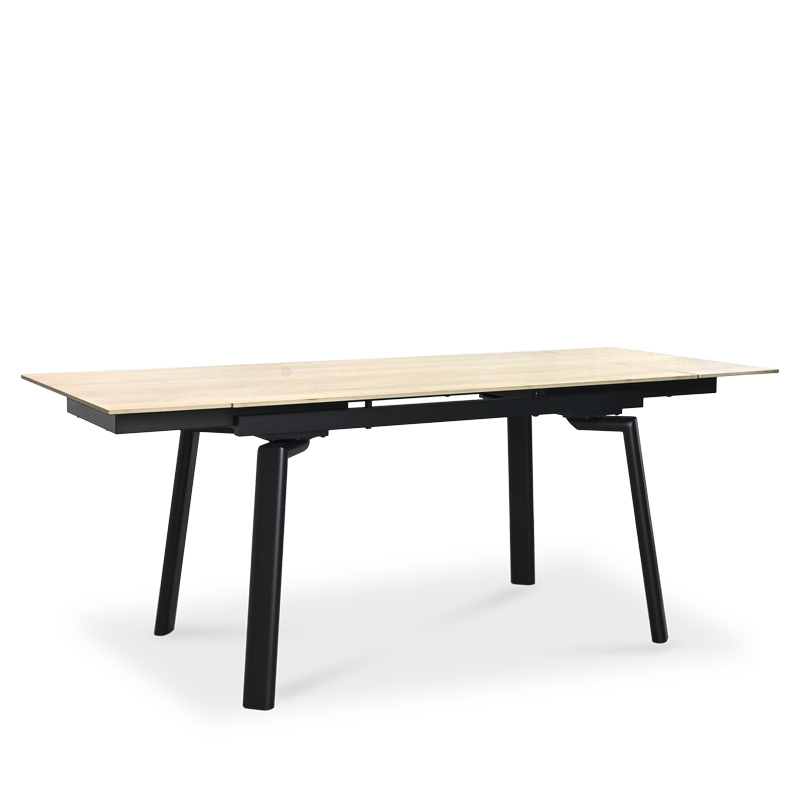 CINDI EXTENDABLE SINTERED STONE TOP DINING TABLE