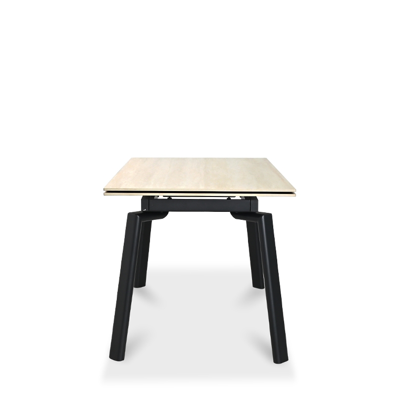 CINDI EXTENDABLE SINTERED STONE TOP DINING TABLE