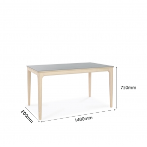 ASPEN-N DINING TABLE - NATURAL STAIN