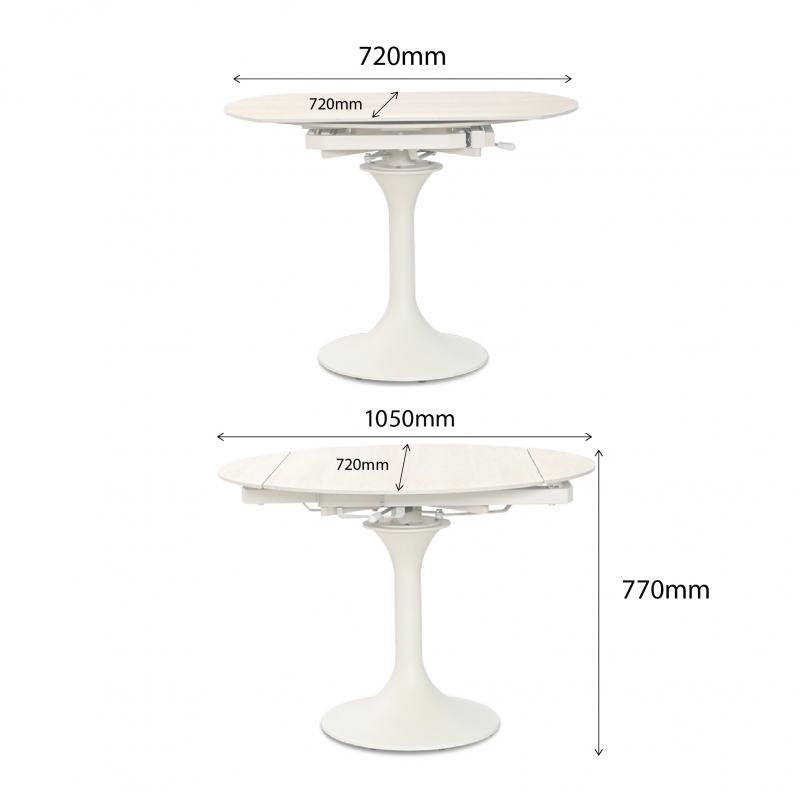 KUMMO-R105 EXTENDABLE DINING TABLE