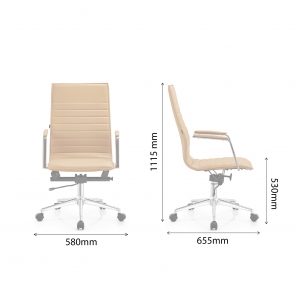 EMAS HIGH BACK OFFICE CHAIR
