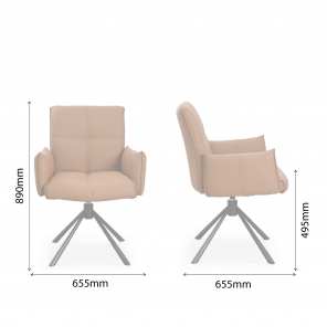 ATELIER SWIVEL & LAID BACK DINING CHAIR
