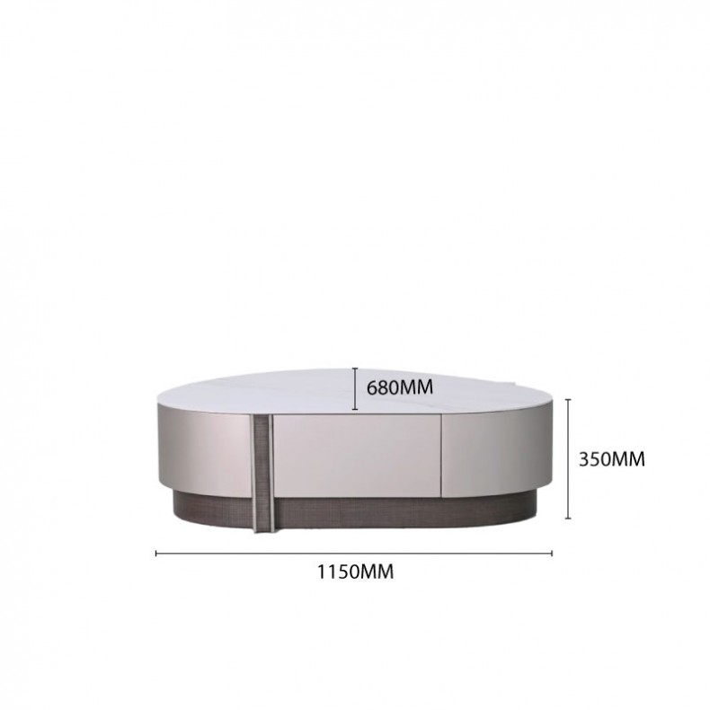 BONDI-N COFFEE TABLE W/ STONE TOP