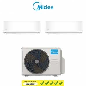 MIDEA AVIGATOR SERIES SYSTEM 2 MULTI SPLIT AIRCON 2×12000BTU - MEZID-12 & MEZ-2M21E