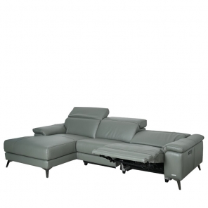 VINCENZO-N5 L-SHAPED SOFA WITH 1 POWER RECLINER