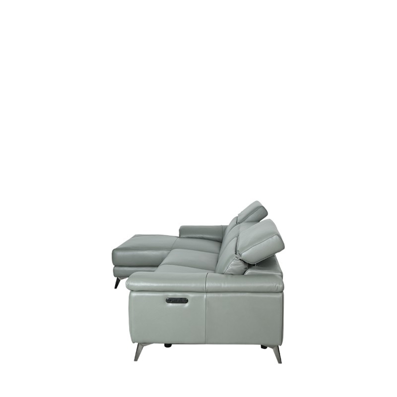 VINCENZO-N5 L-SHAPED SOFA WITH 1 POWER RECLINER