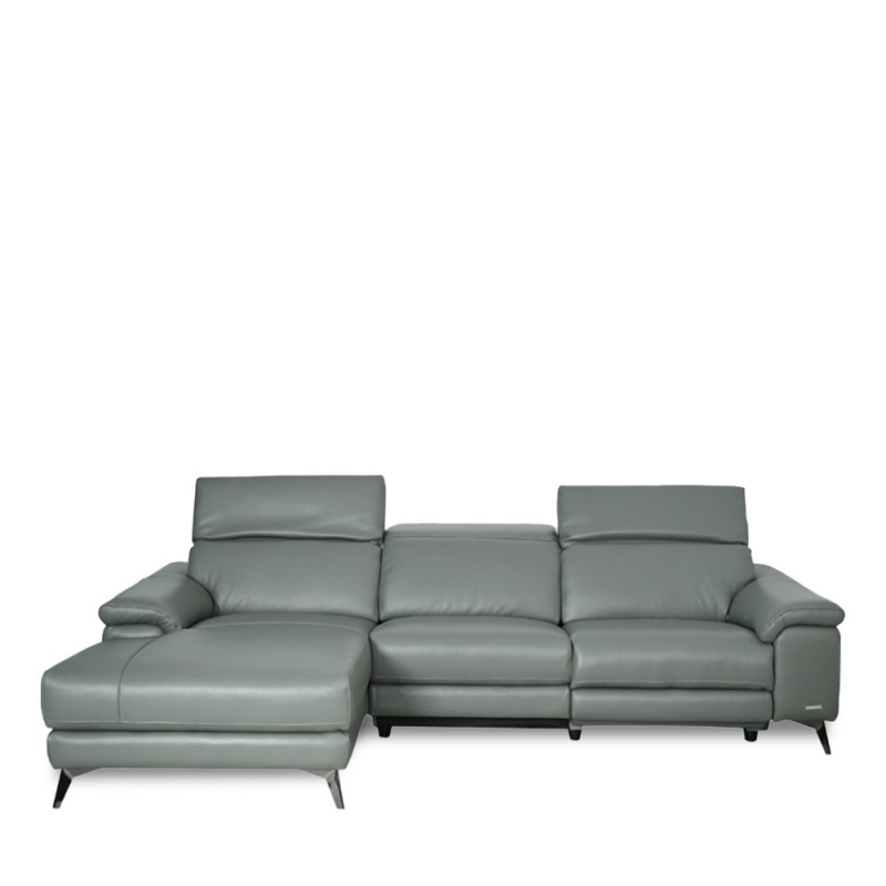 VINCENZO-N5 L-SHAPED SOFA WITH 1 POWER RECLINER