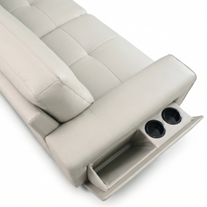NICO 3 SEATER SOFA WITH CUPHOLDER AND STORAGE