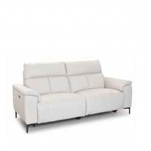 LORITA HALF LEATHER 2.5 SEATER WITH 2 POWERED RECLINER