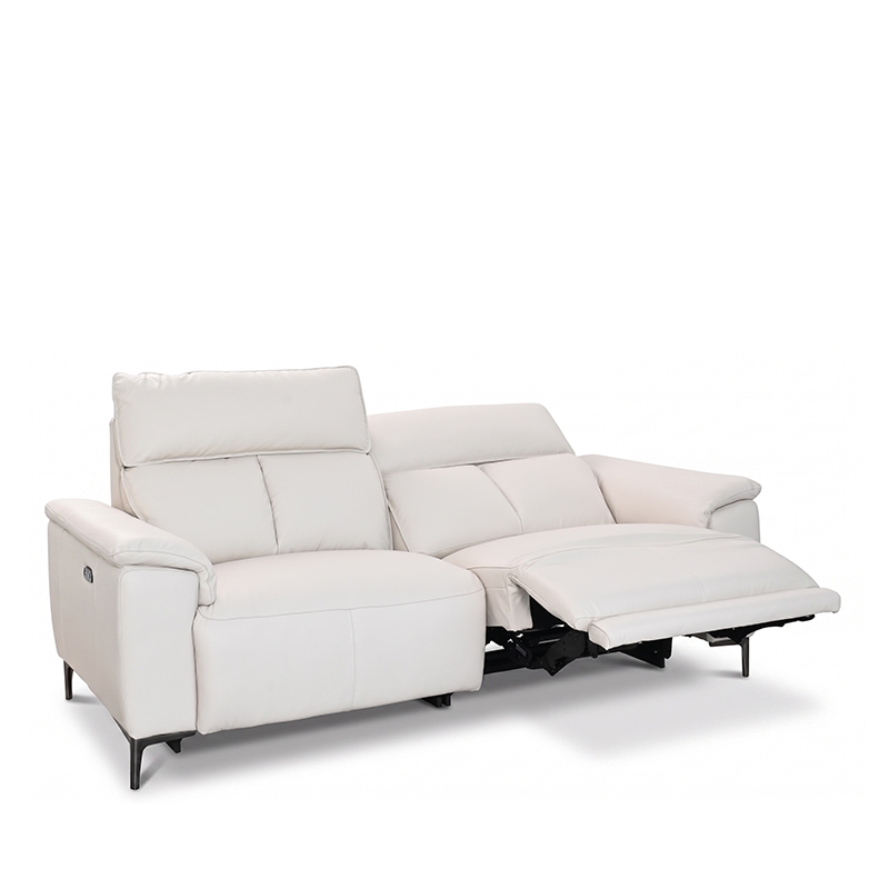 LORITA HALF LEATHER 2.5 SEATER WITH 2 POWERED RECLINER