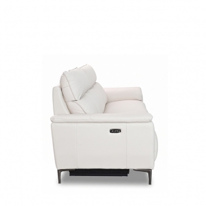 LORITA HALF LEATHER 2.5 SEATER WITH 2 POWERED RECLINER