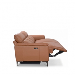 LORITA HALF LEATHER 2.5 SEATER WITH 2 POWERED RECLINER