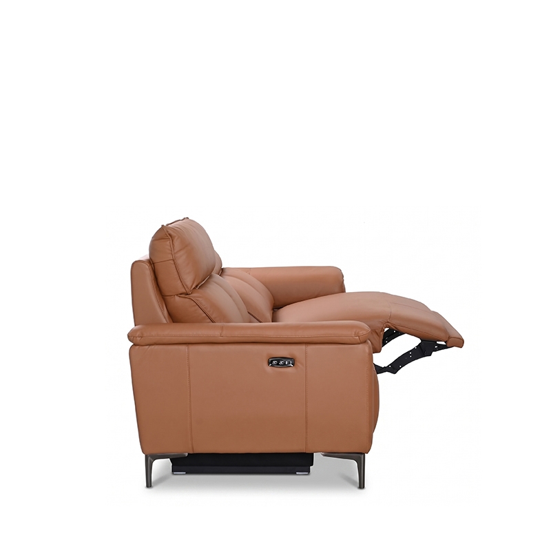 LORITA HALF LEATHER 2.5 SEATER WITH 2 POWERED RECLINER