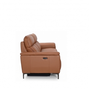 LORITA HALF LEATHER 2.5 SEATER WITH 2 POWERED RECLINER