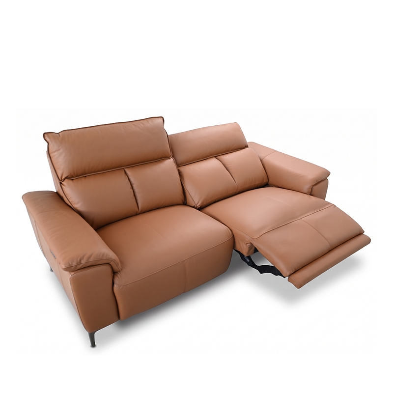 LORITA HALF LEATHER 2.5 SEATER WITH 2 POWERED RECLINER