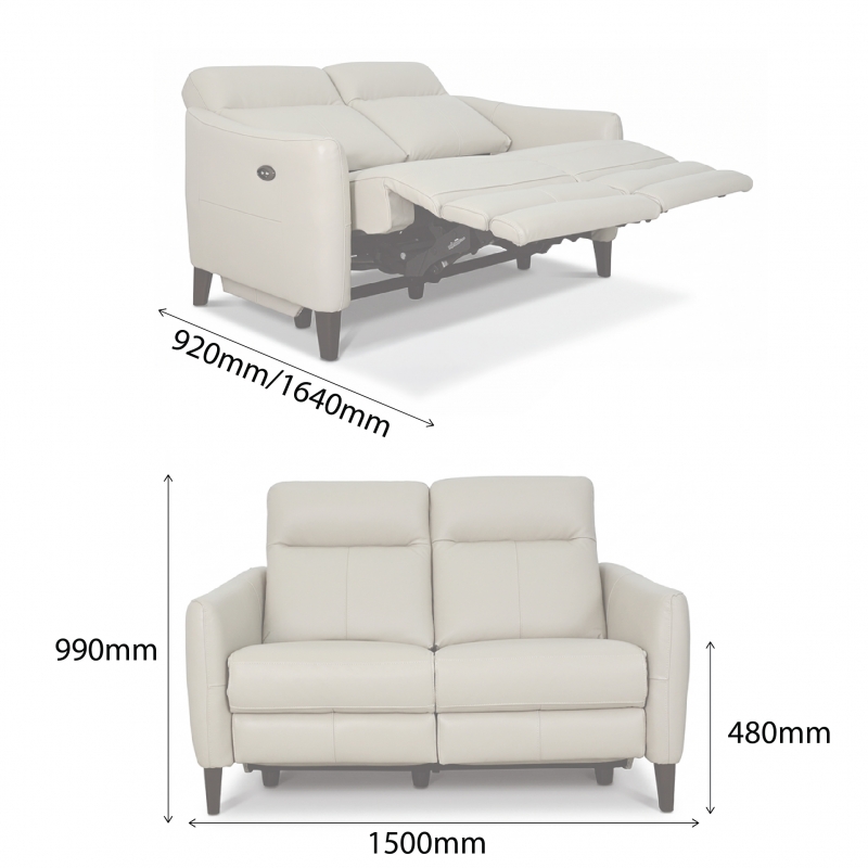 SERENE 2 SEATER WITH 2 POWERED RECLINERS