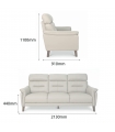 FOSSIL-N 3 SEATER SOFA
