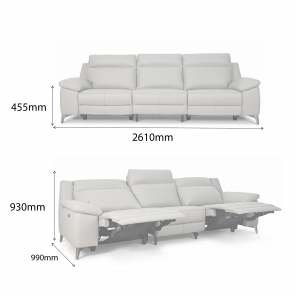 HANSEN MECHANISM SUITE WITH POWER RECLINERS