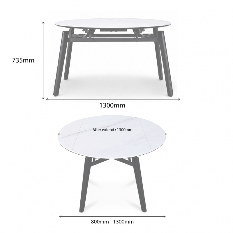 HANSEN EXTENDABLE DINING TABLE