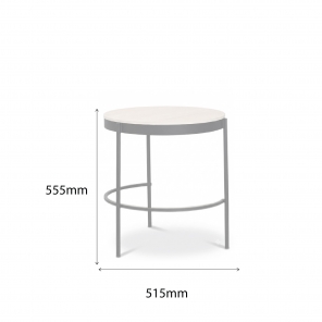 TRUMP-B-N END TABLE WITH SINTERED STONE TOP