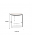 TRUMP-B-N END TABLE WITH SINTERED STONE TOP